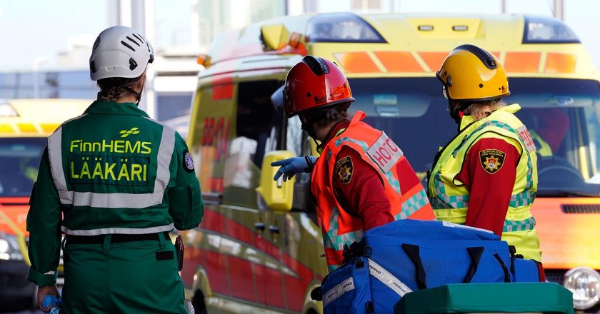 Suuronnettomuus Oulunsalon lentokentällä (harjoitus)